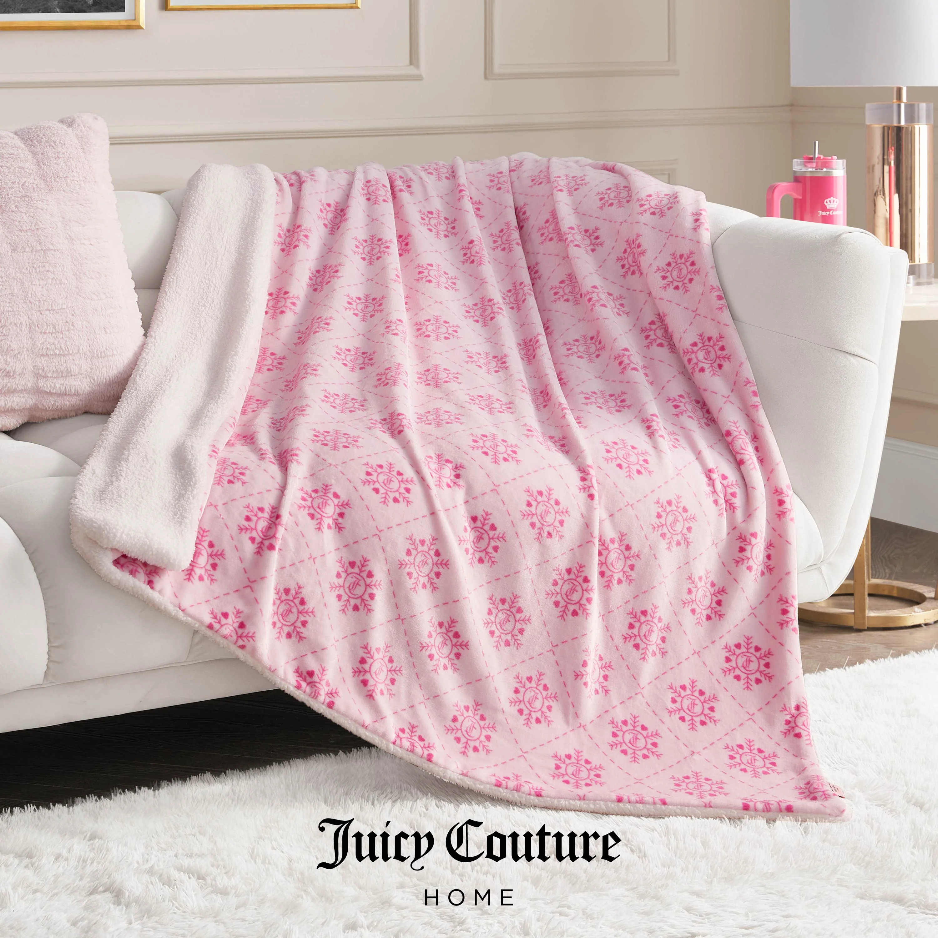 Plush Reversible Sherpa Throw Blanket - Image 2