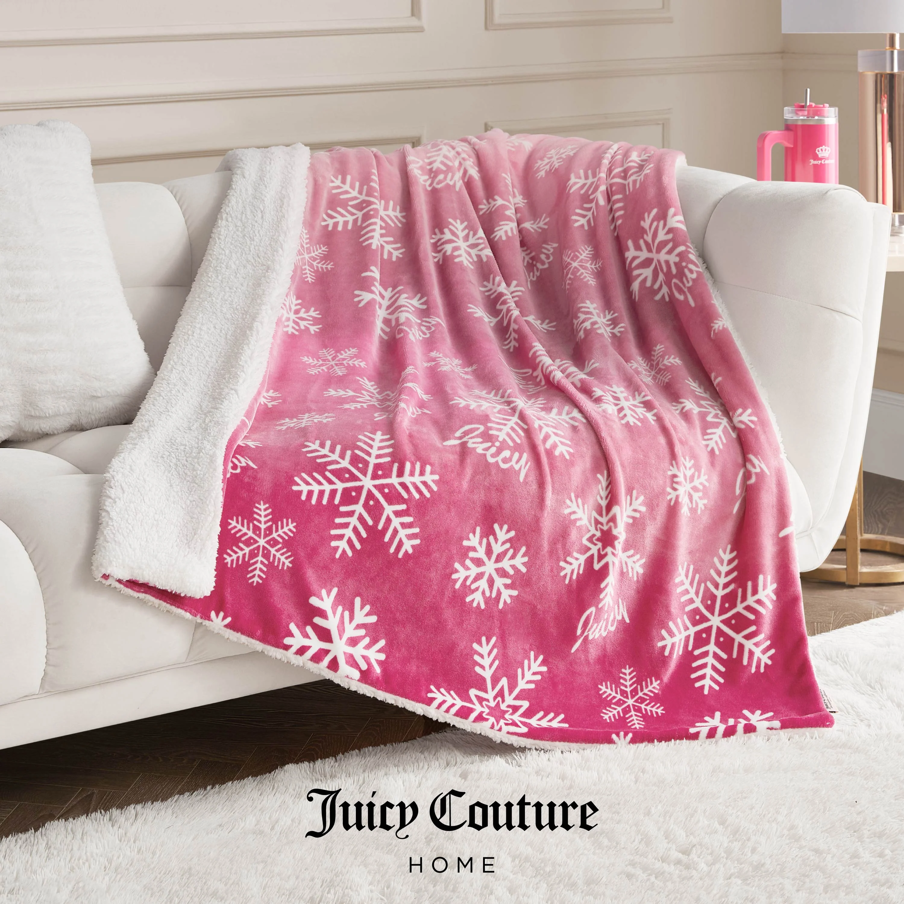 Plush Reversible Sherpa Throw Blanket - Image 2