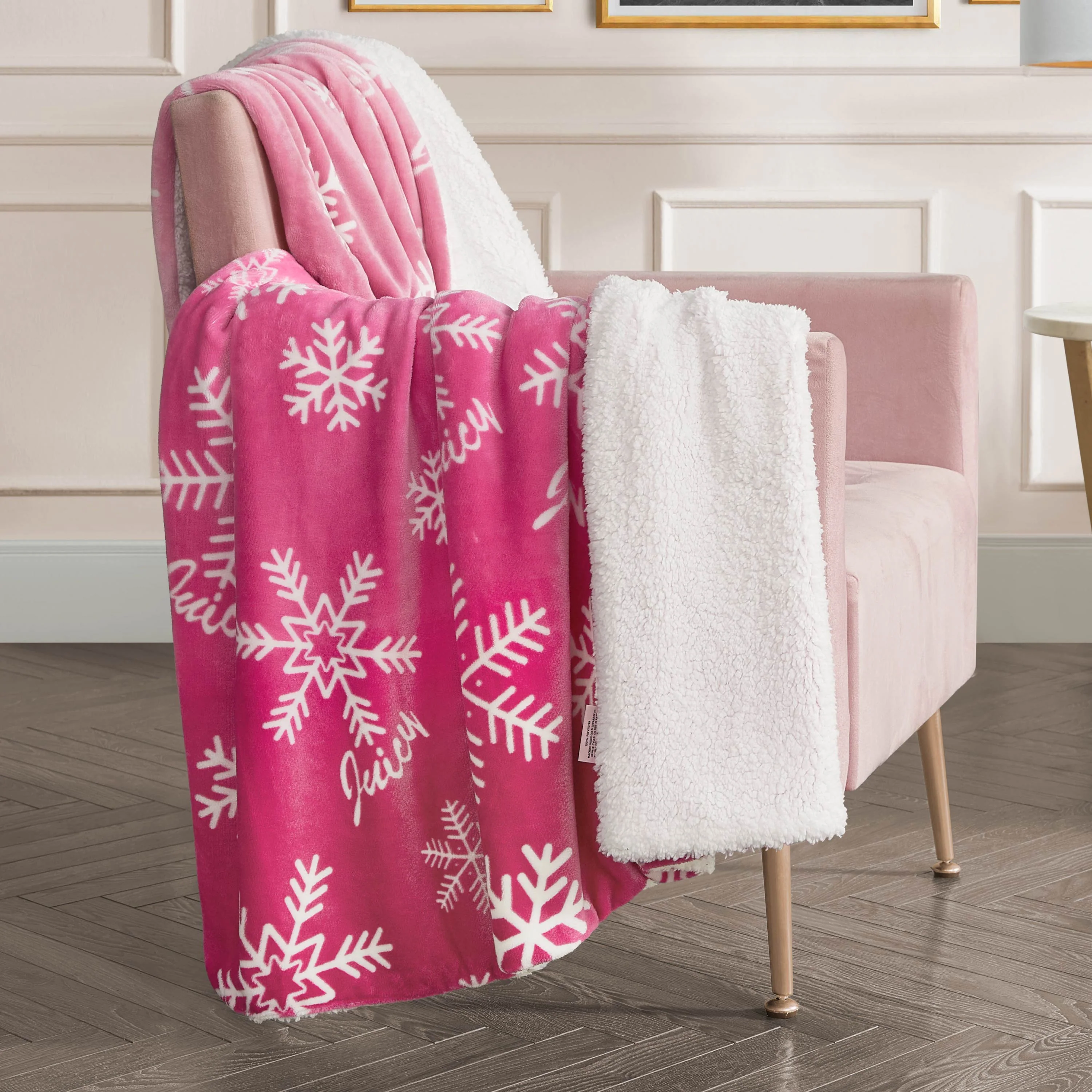 Plush Reversible Sherpa Throw Blanket - Image 3