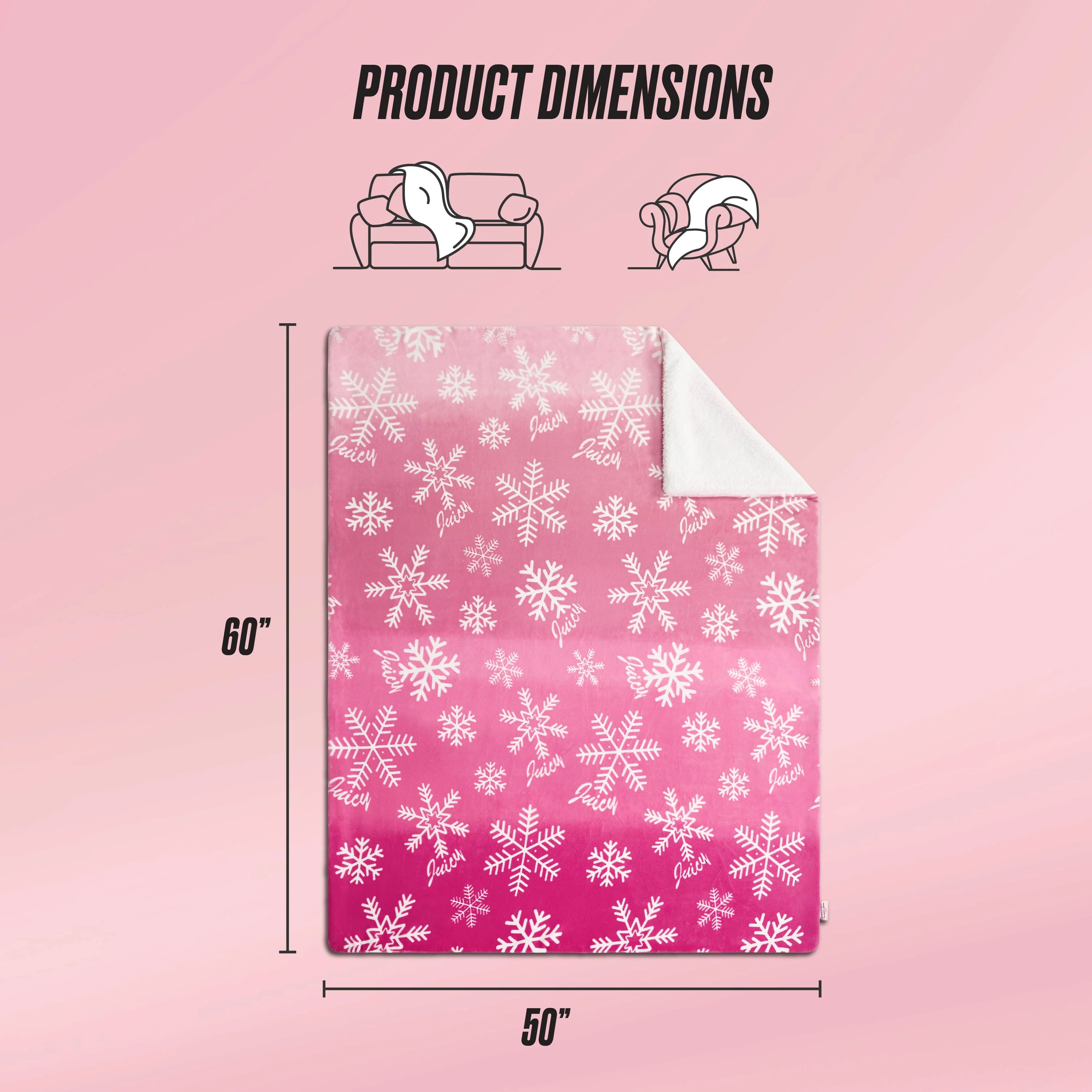 Plush Reversible Sherpa Throw Blanket - Image 4