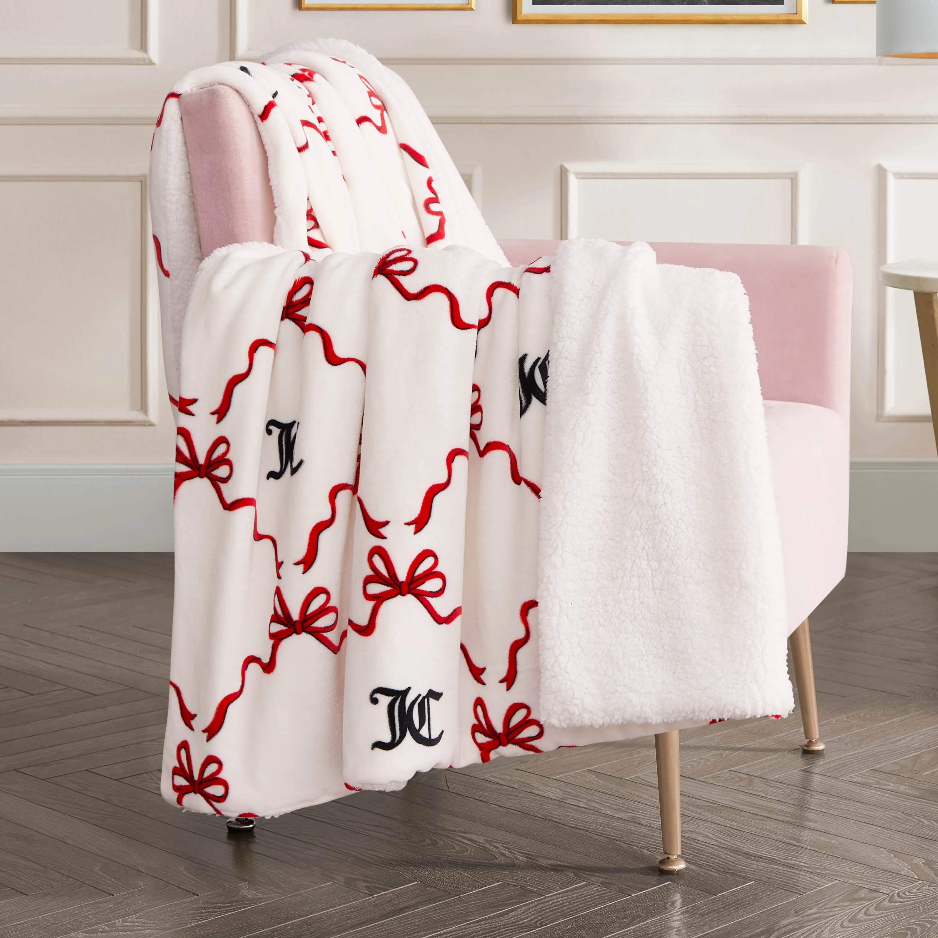 Plush Reversible Sherpa Throw Blanket - Image 2