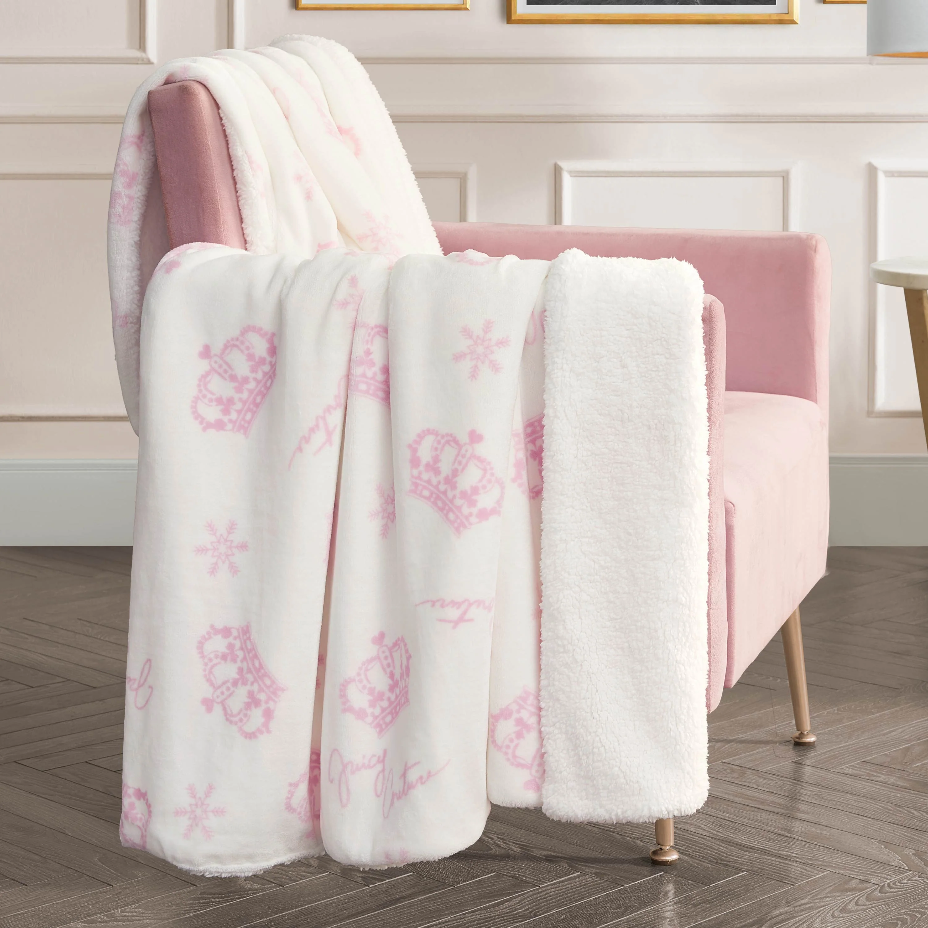 Plush Reversible Sherpa Throw Blanket - Image 3