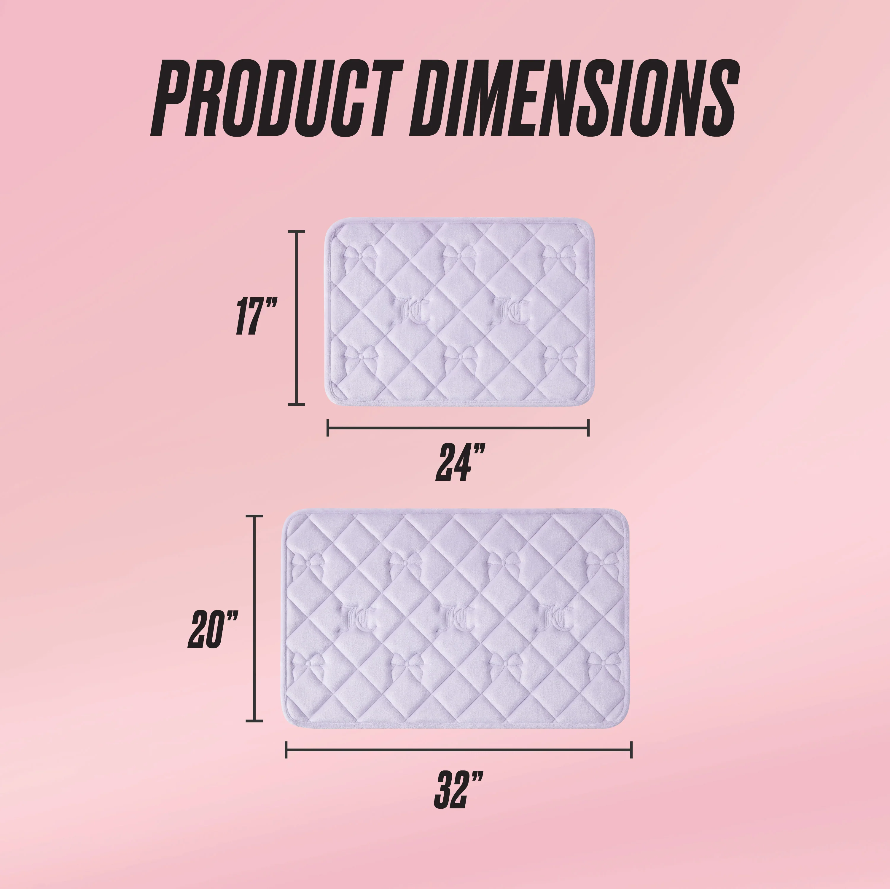 Quilted Memory Foam Bath Mat 2-Piece Set - Image 2