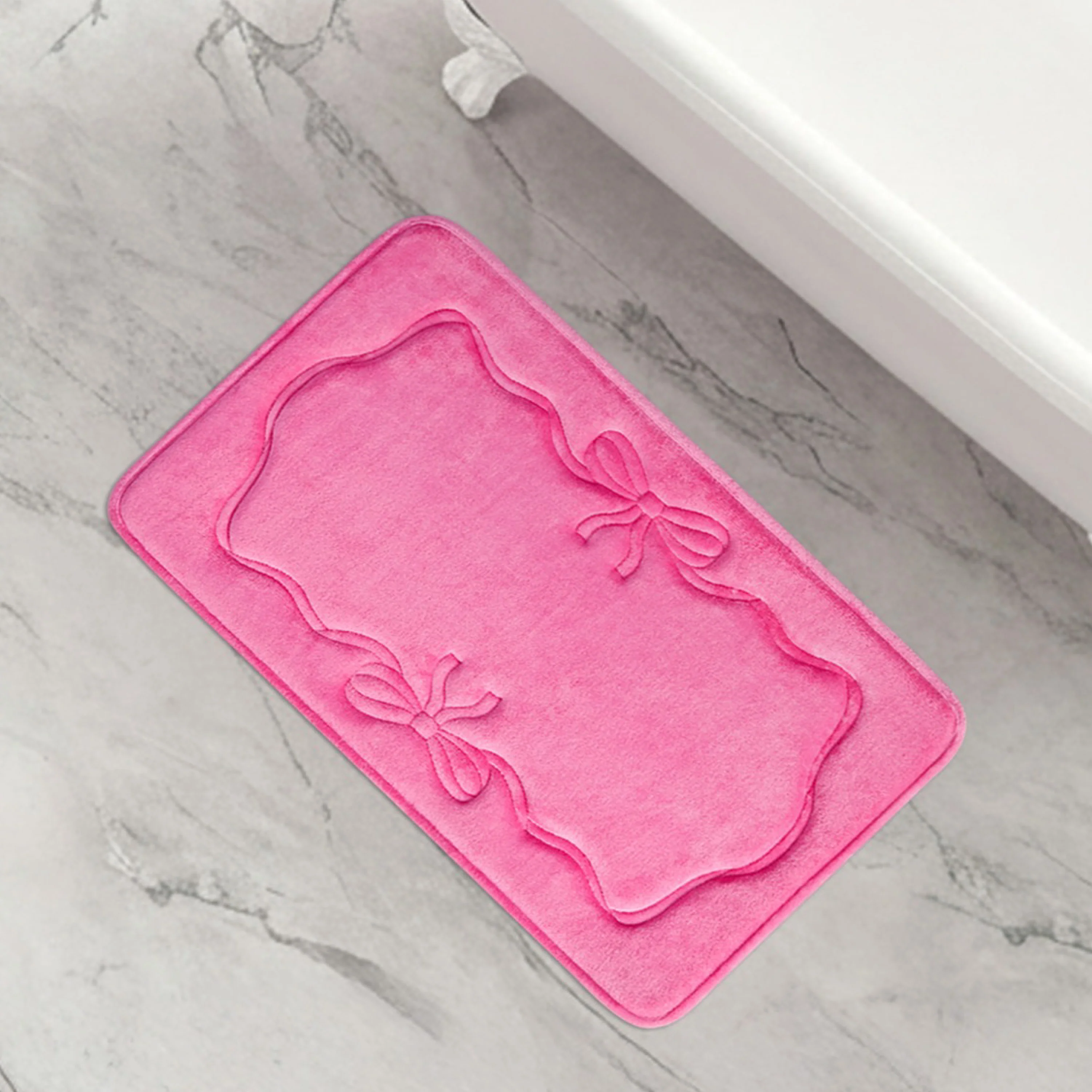 Quilted Memory Foam Bath Mat, 20" x 32"