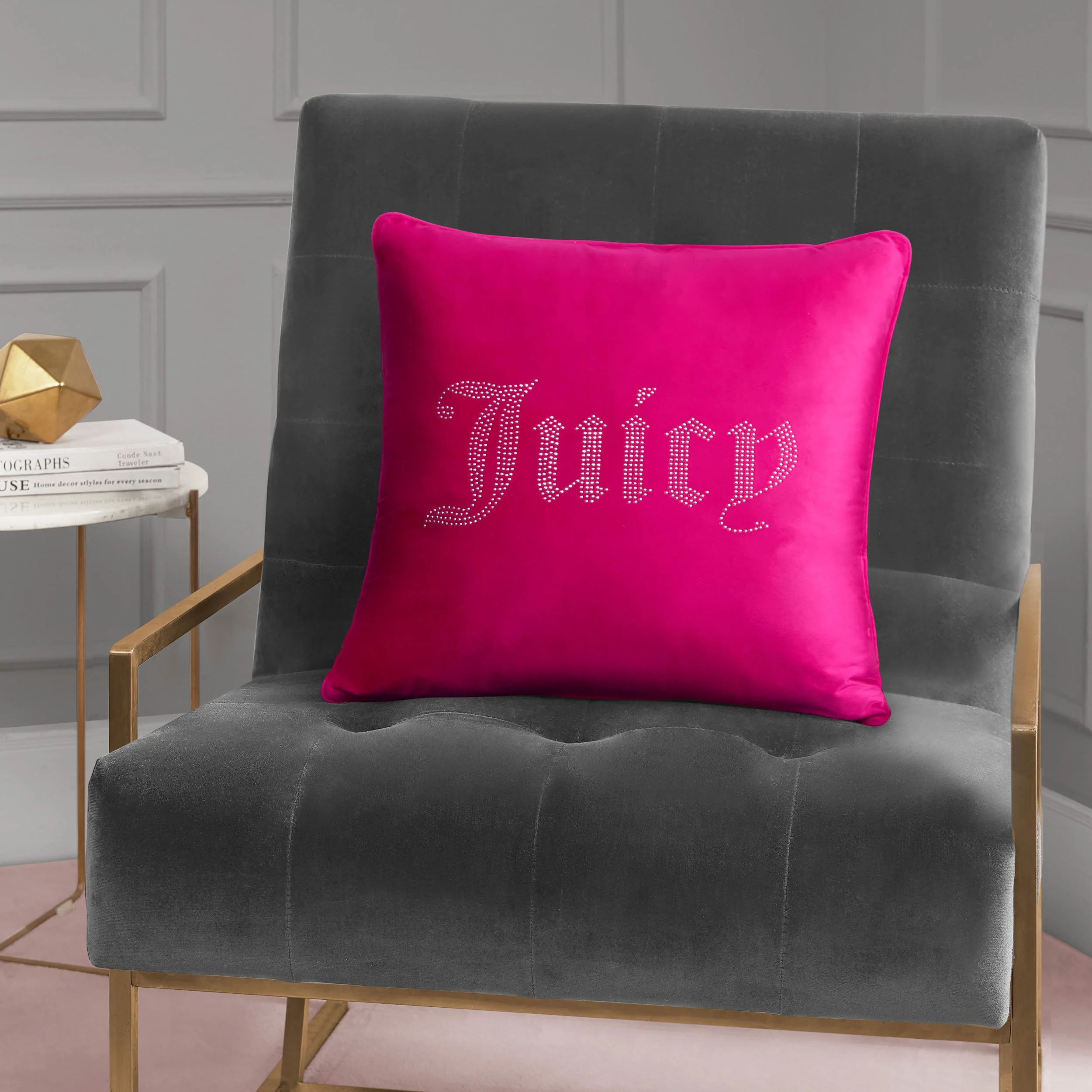 Rhinestone Decorative Pillow - Image 3
