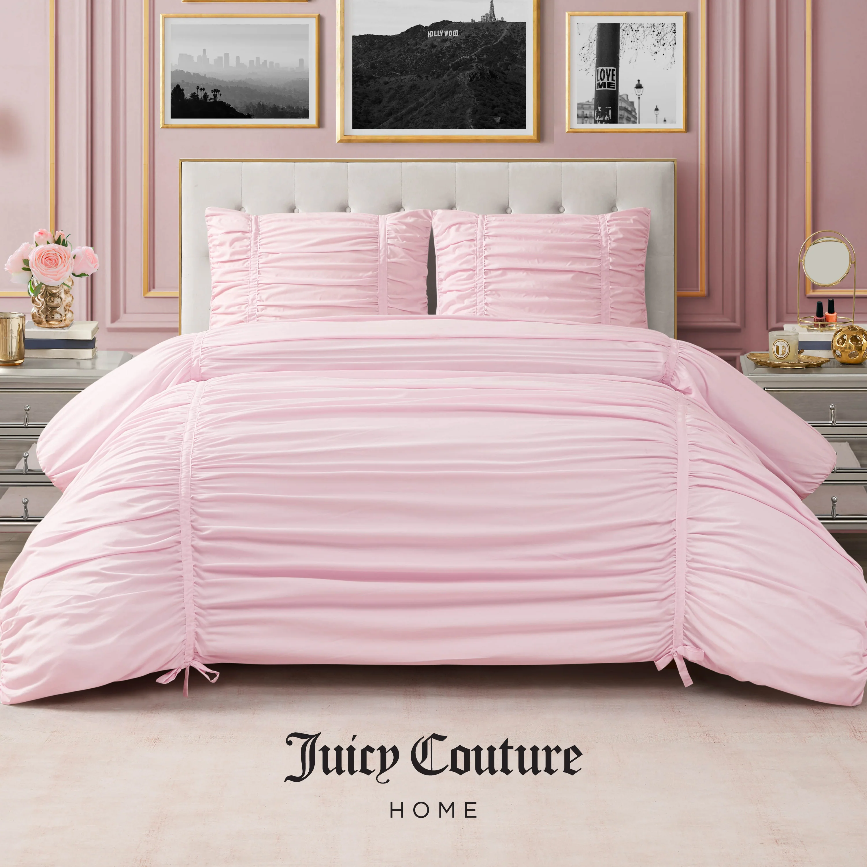 Ribbon Ruched Comforter Set - Image 4