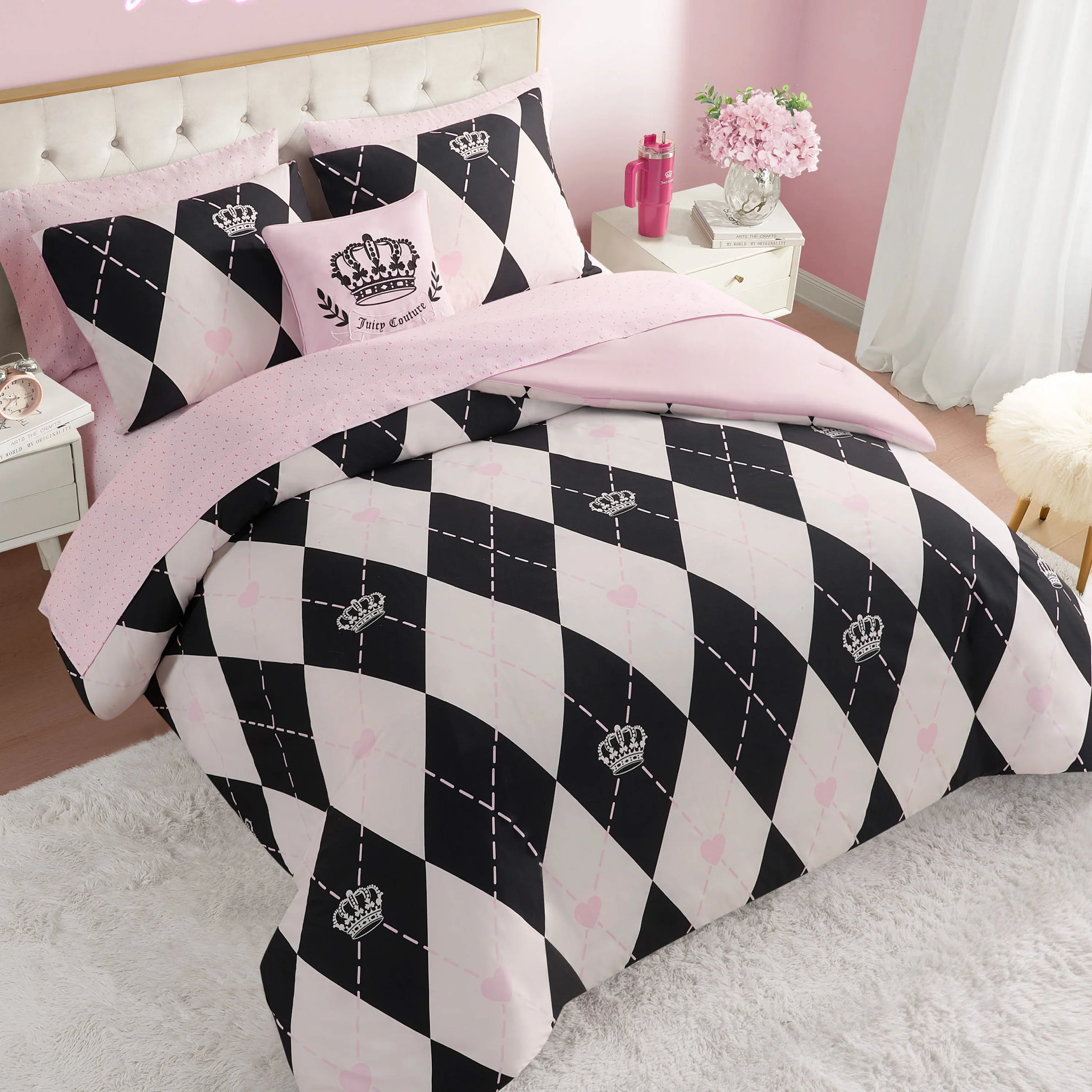 Royal Argyle Reversible Bed in a Bag Bedding Set - Image 2