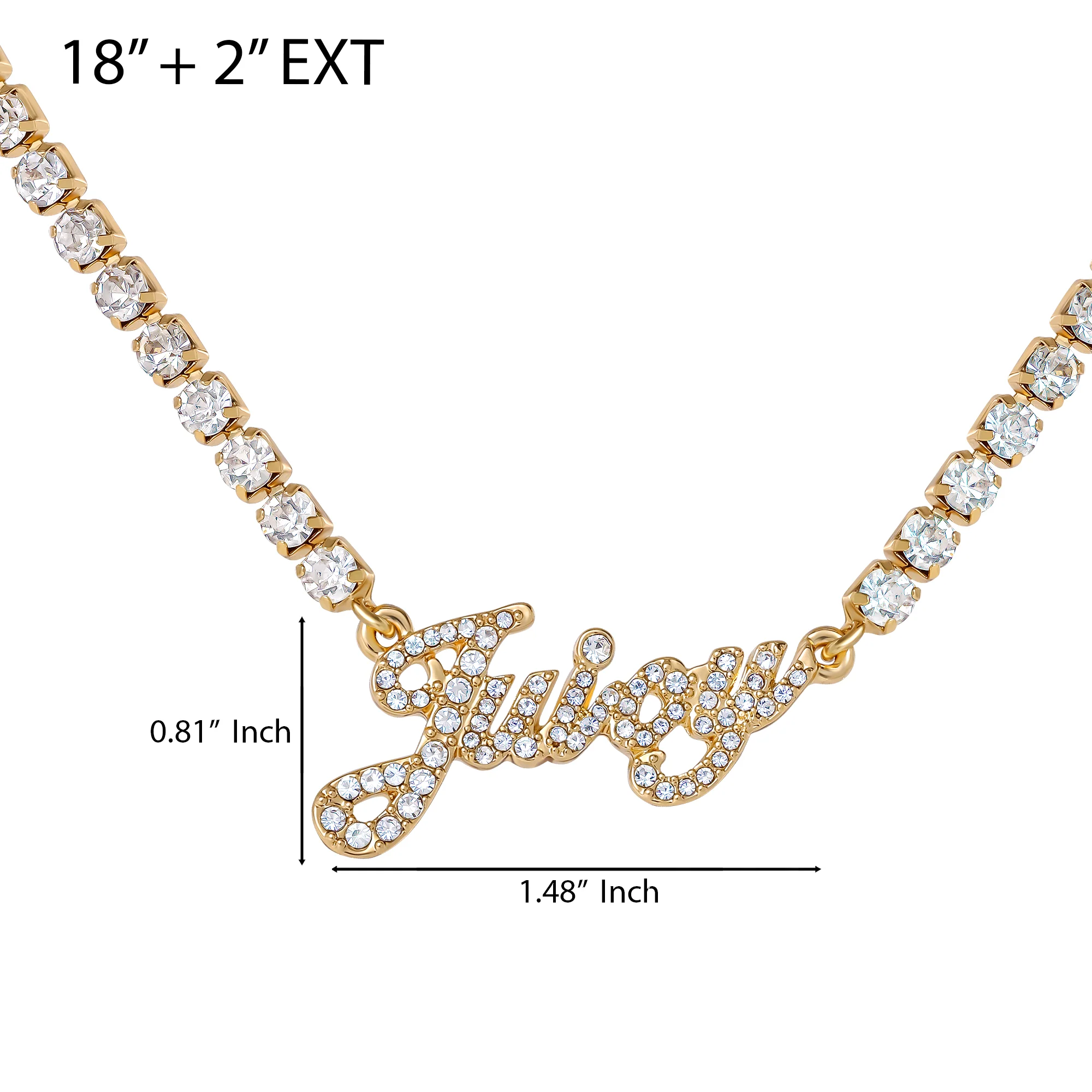 Script Logo Chain Necklace - Image 4