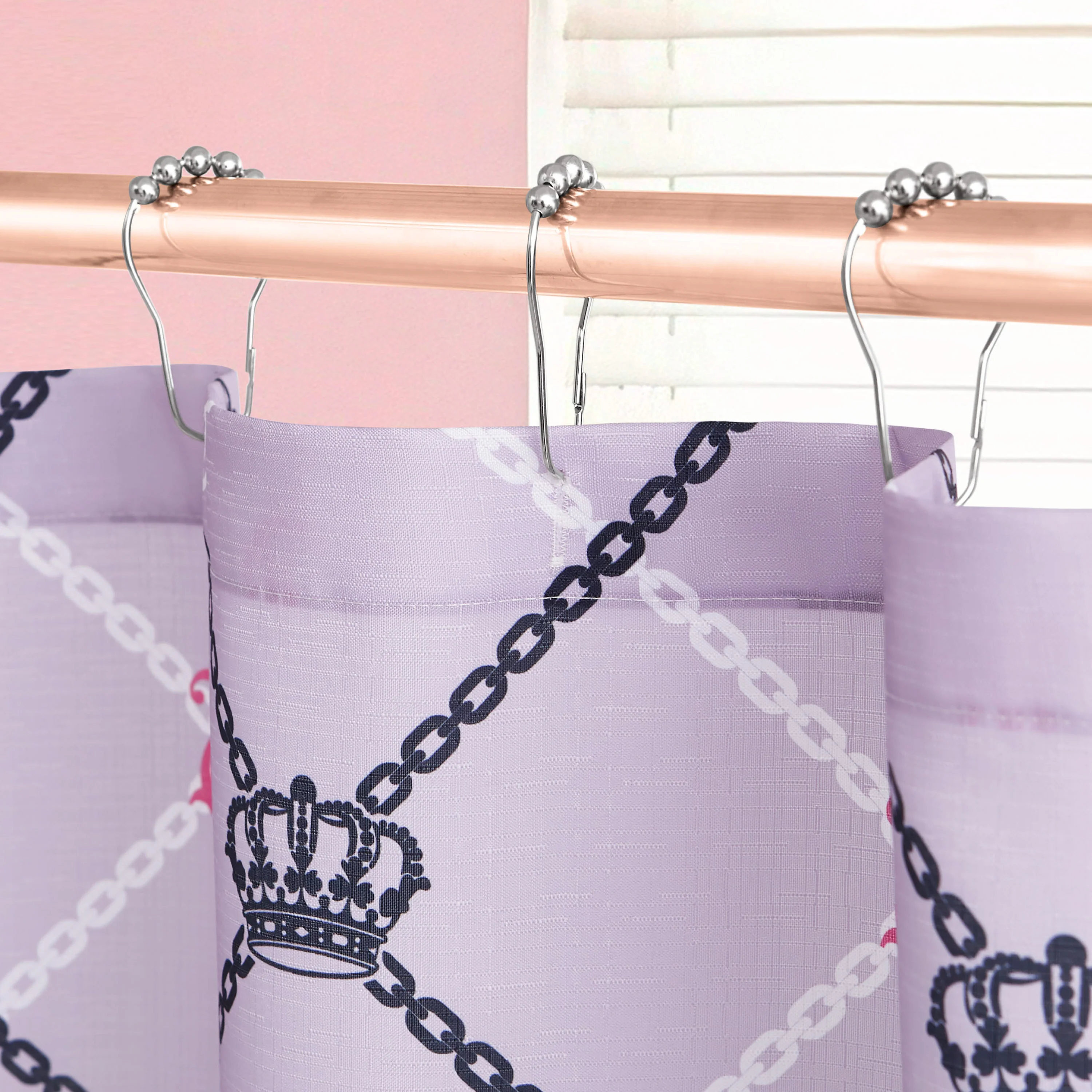 Shower Curtain and Hooks Set - Image 6
