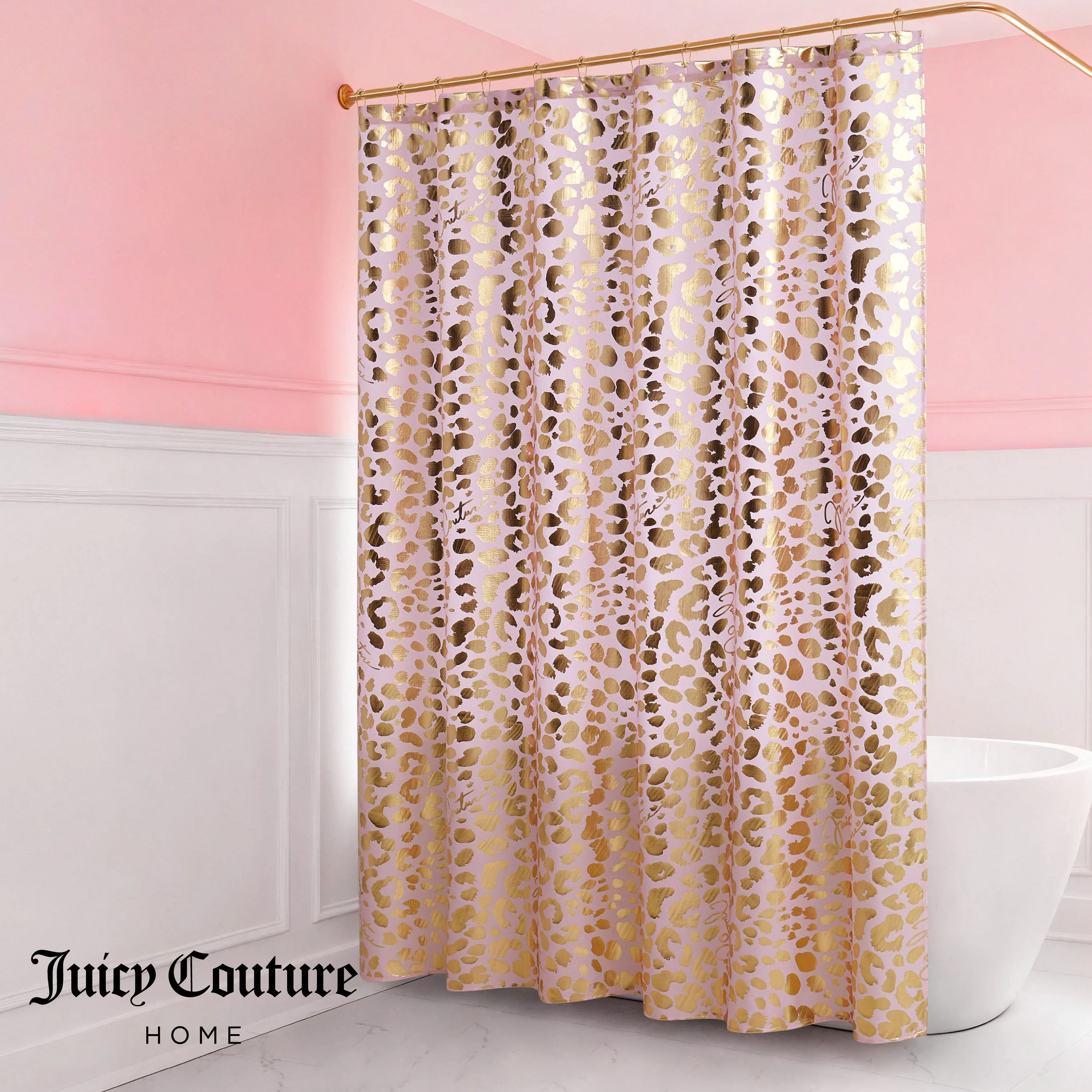 Shower Curtain and Hooks Set - Image 3
