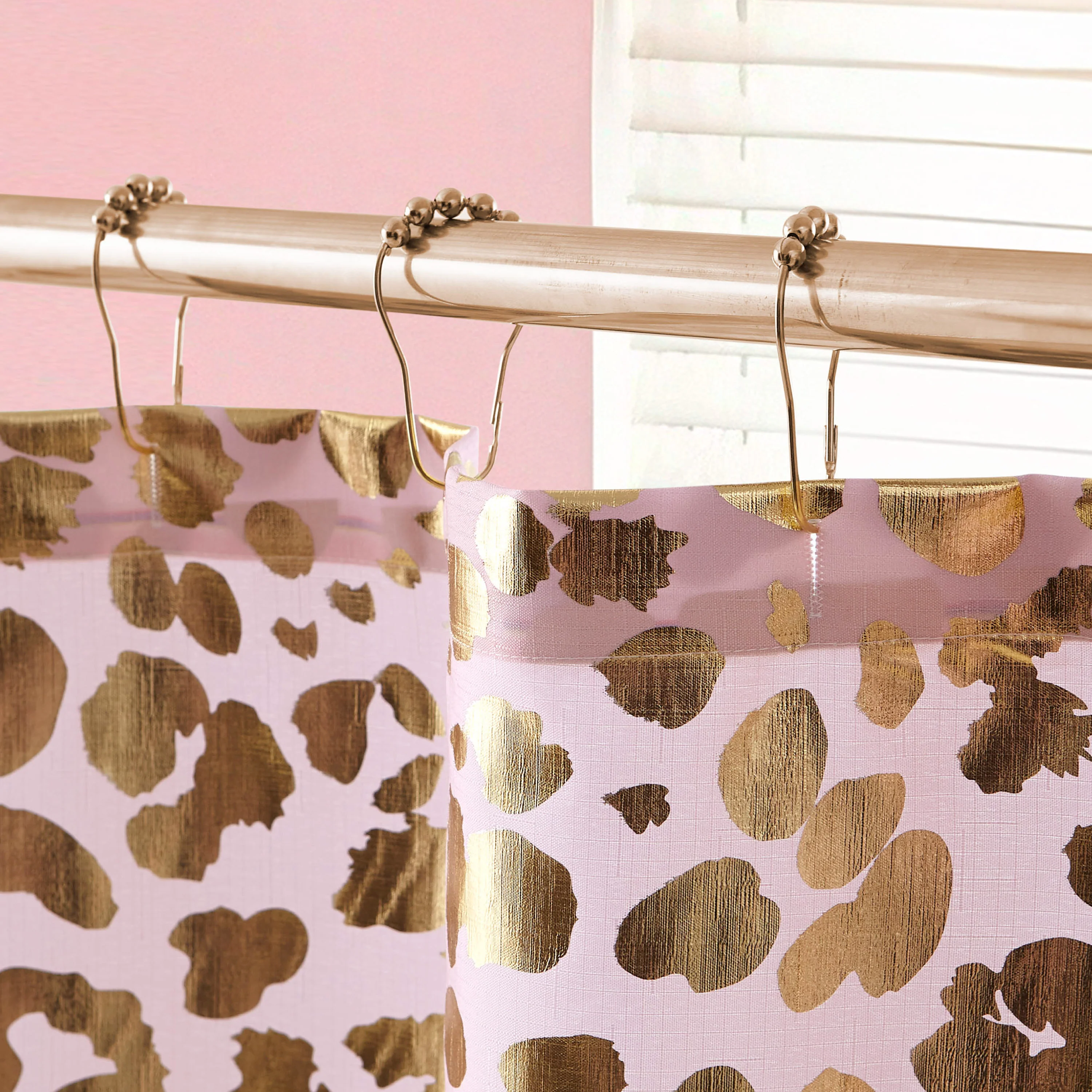 Shower Curtain and Hooks Set - Image 6