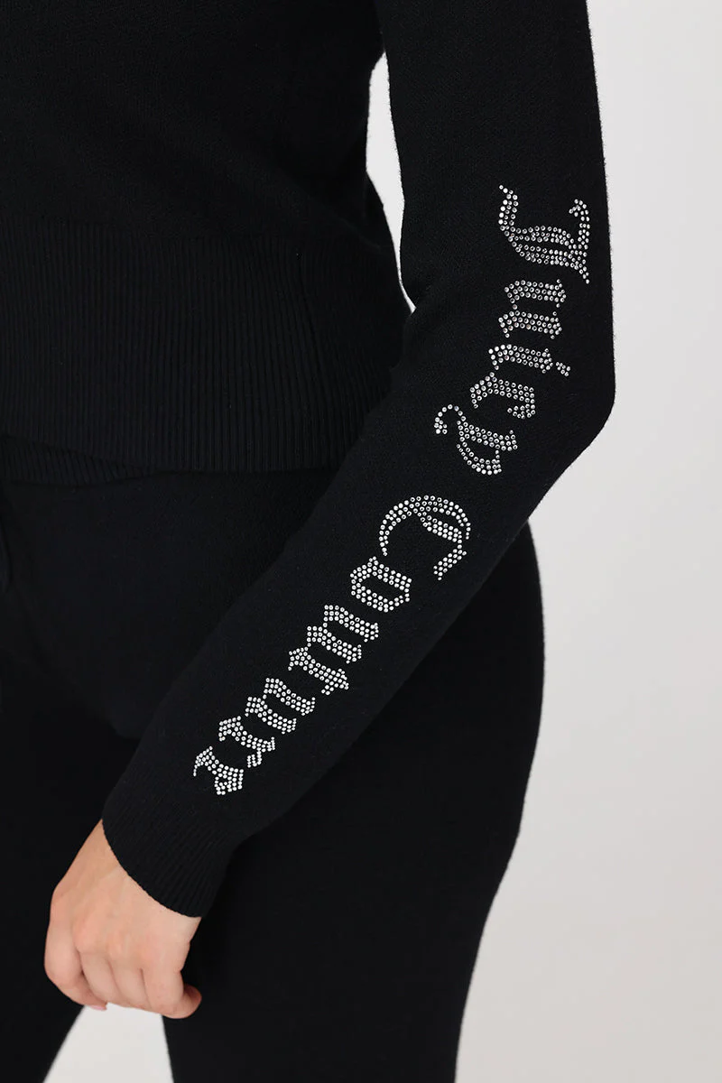 Small Bling Knit Cropped Jacket - Image 4