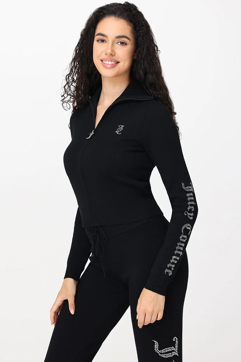 Small Bling Knit Cropped Jacket - Image 5