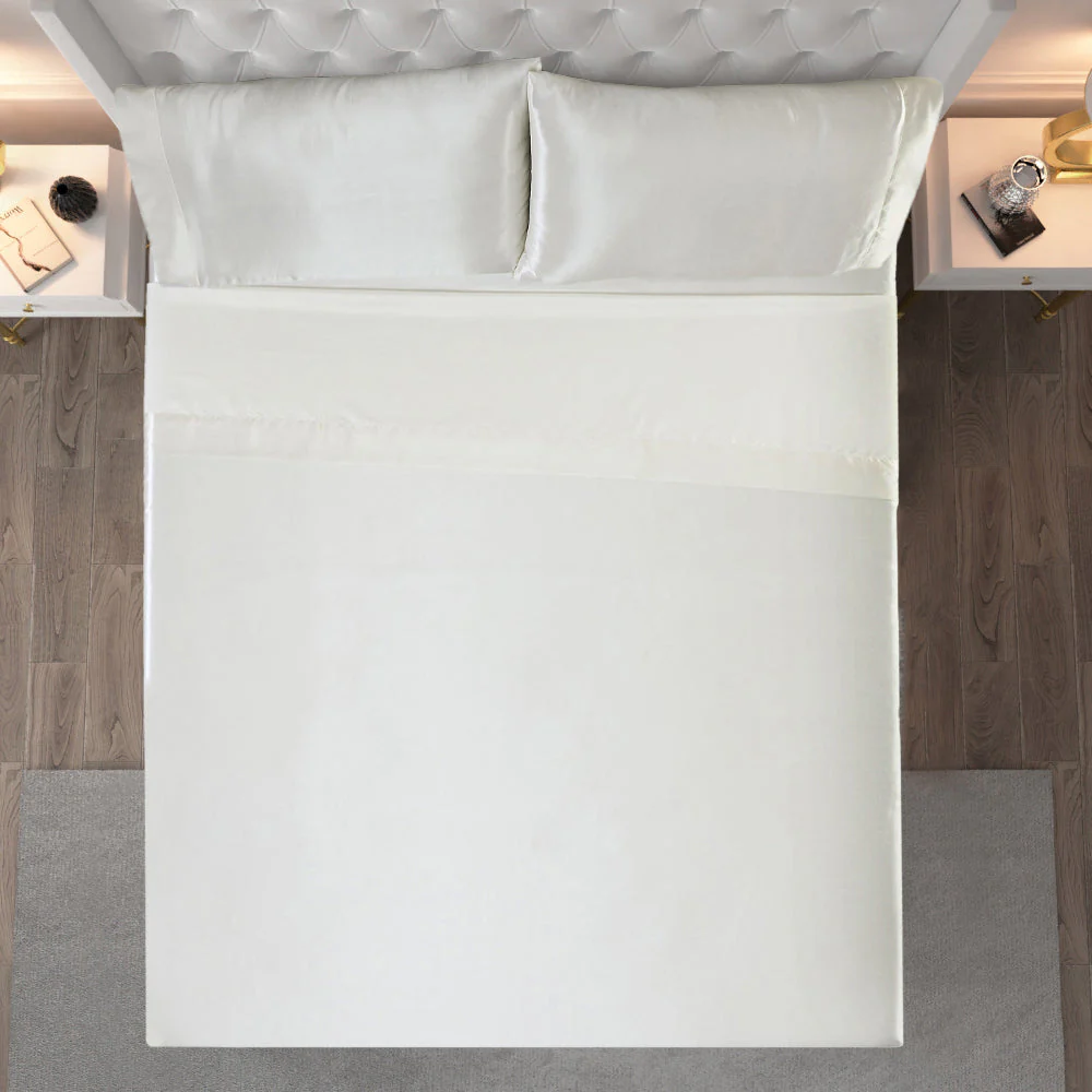 Solid Satin Sheet Set - Image 3