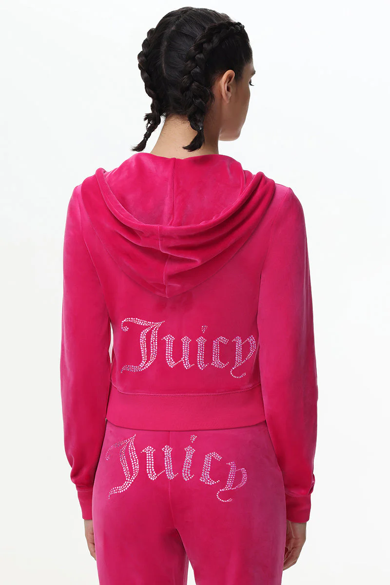 Technicolor Customizable Big Bling Velour Hoodie - Image 7