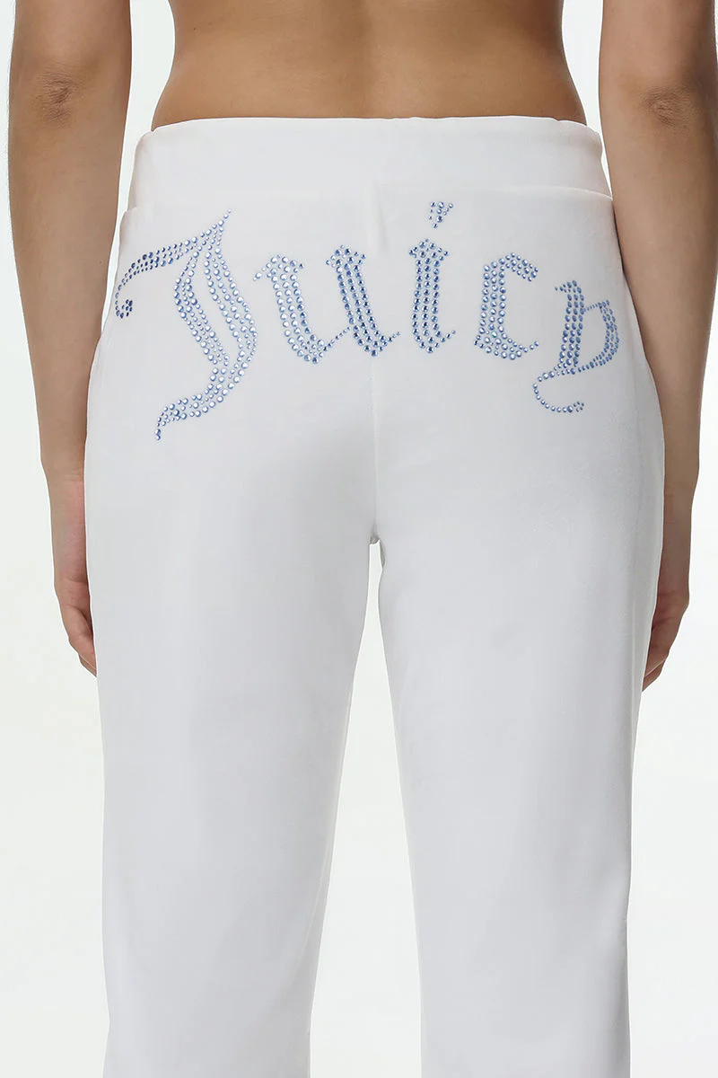 Technicolor Customizable Big Bling Velour Track Pants - Image 2
