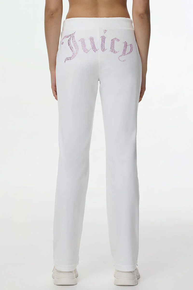 Technicolor Customizable Big Bling Velour Track Pants - Image 5