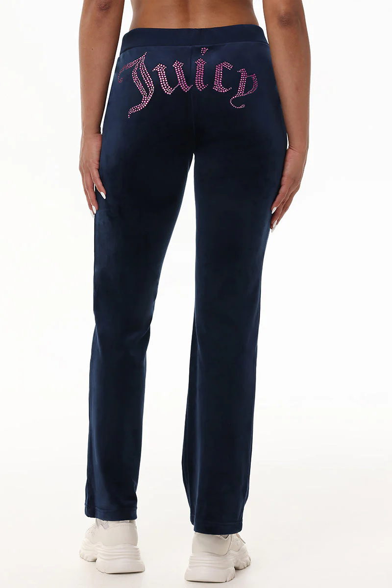Technicolor Customizable Big Bling Velour Track Pants - Image 6