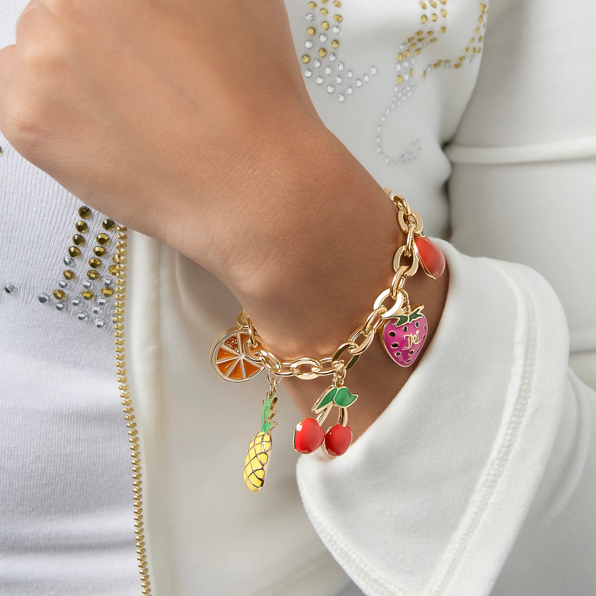 Tropical Fruit Charm Bracelet - Image 3