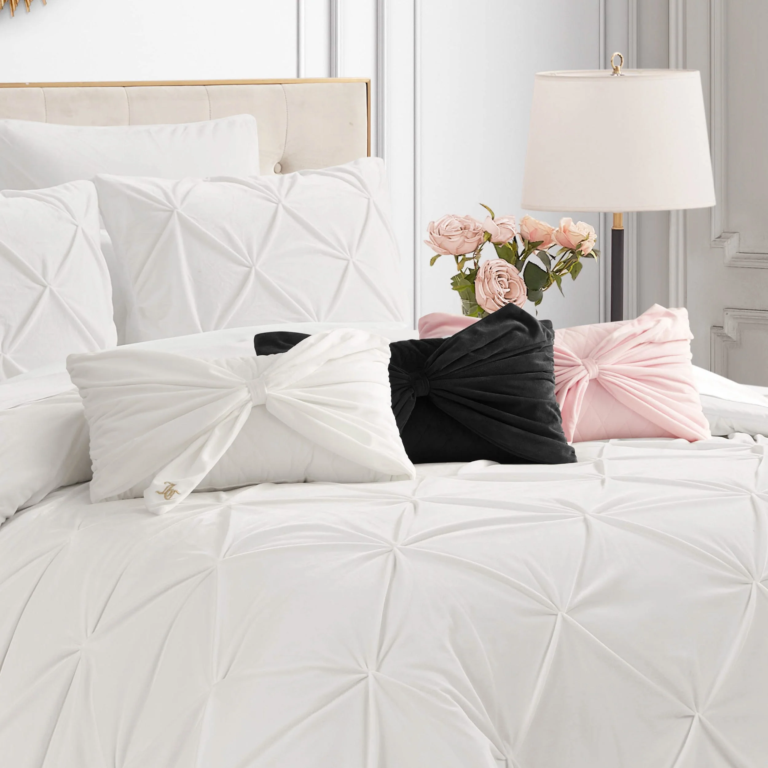 Velvet Bow Decorative Pillow - Image 6