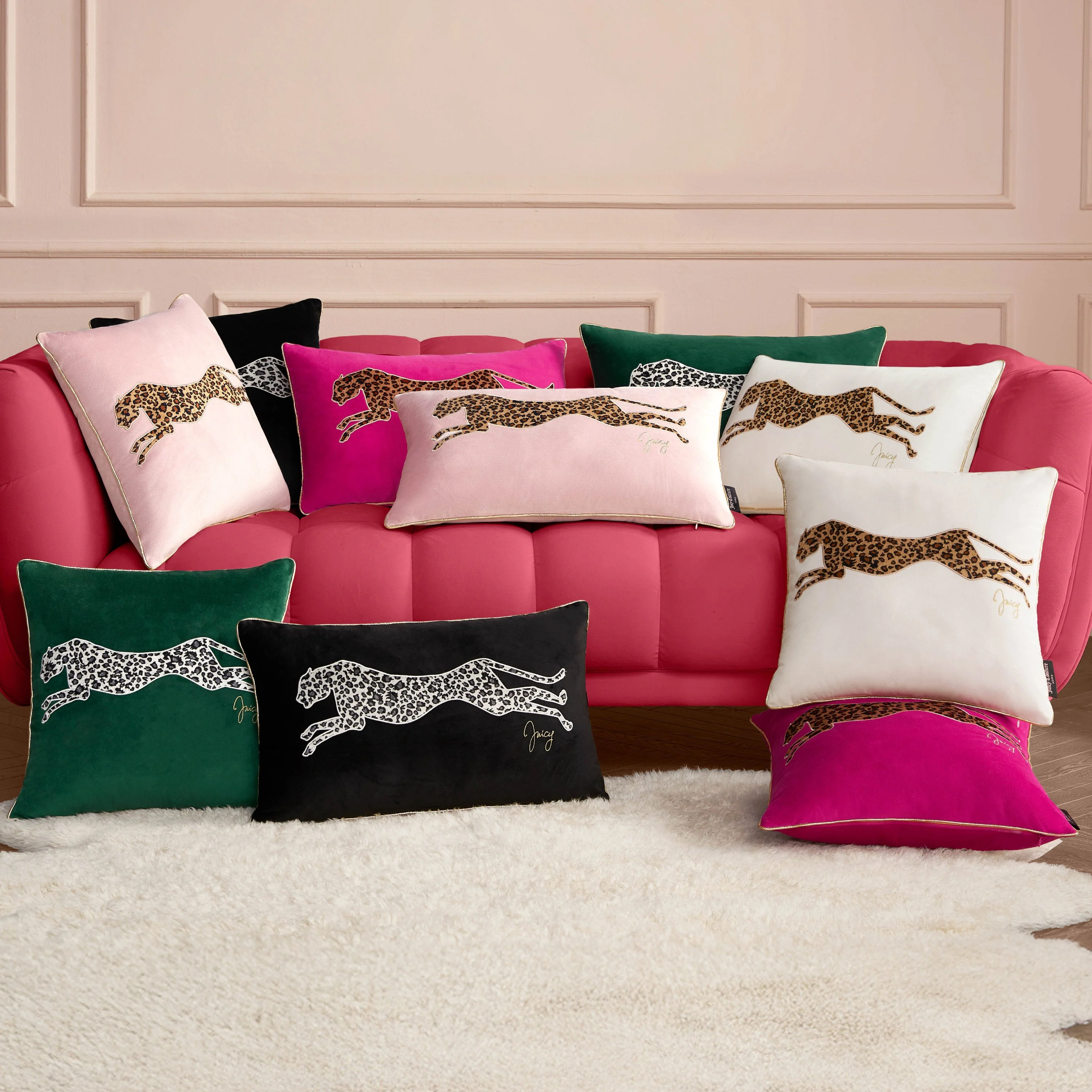 Velvet Cheetah Square Pillow - Image 7