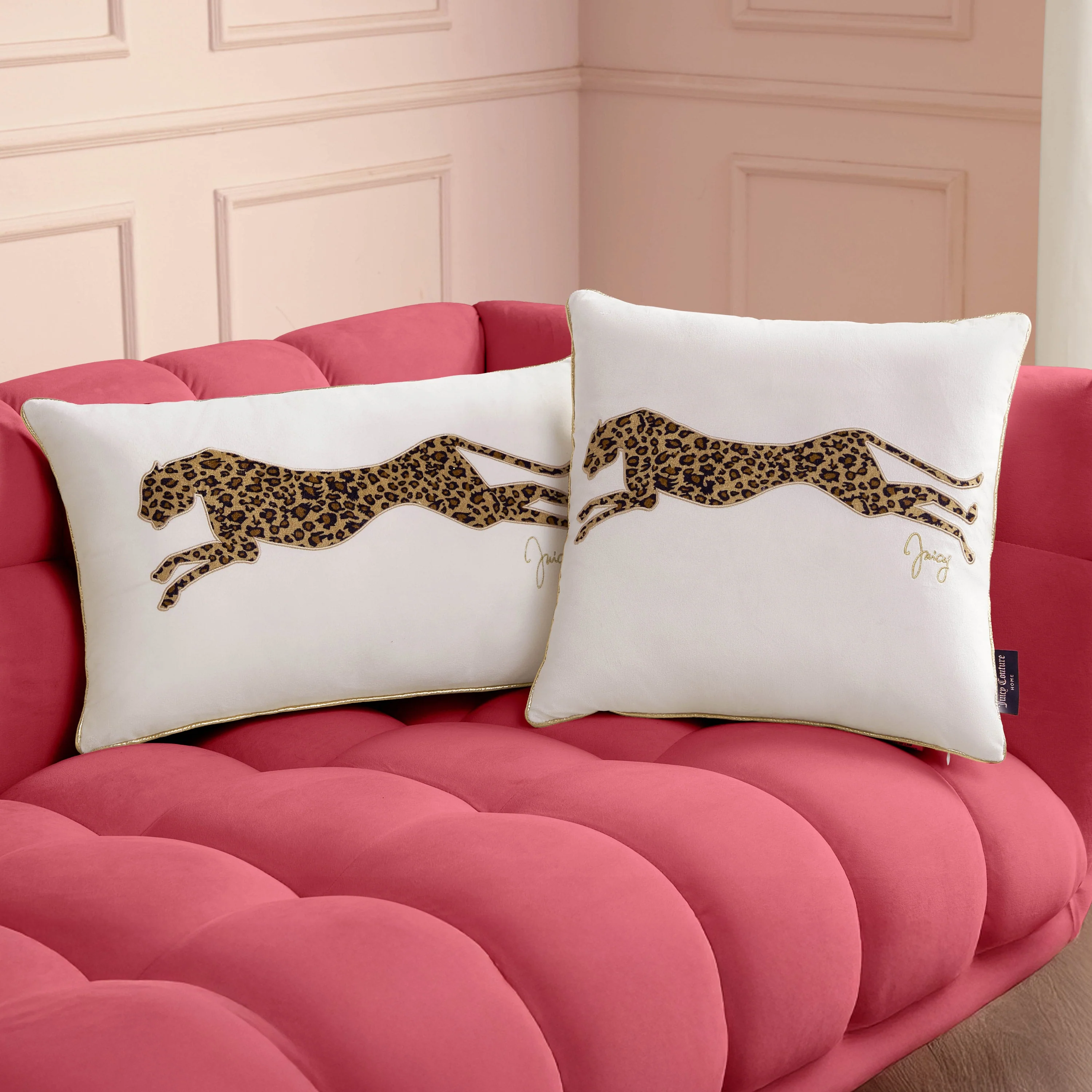 Velvet Cheetah Square Pillow - Image 6