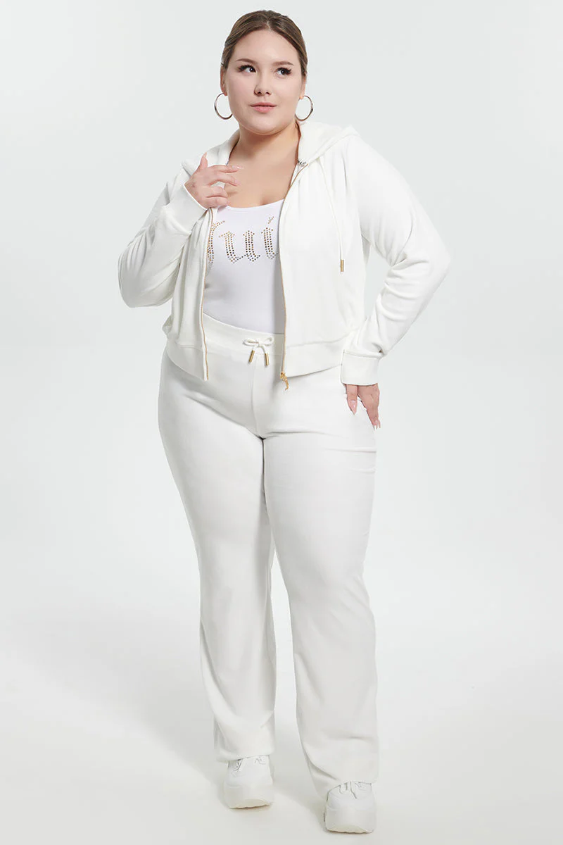 Plus-Size Technicolor Customizable Big Bling Velour Track Pants - Image 11