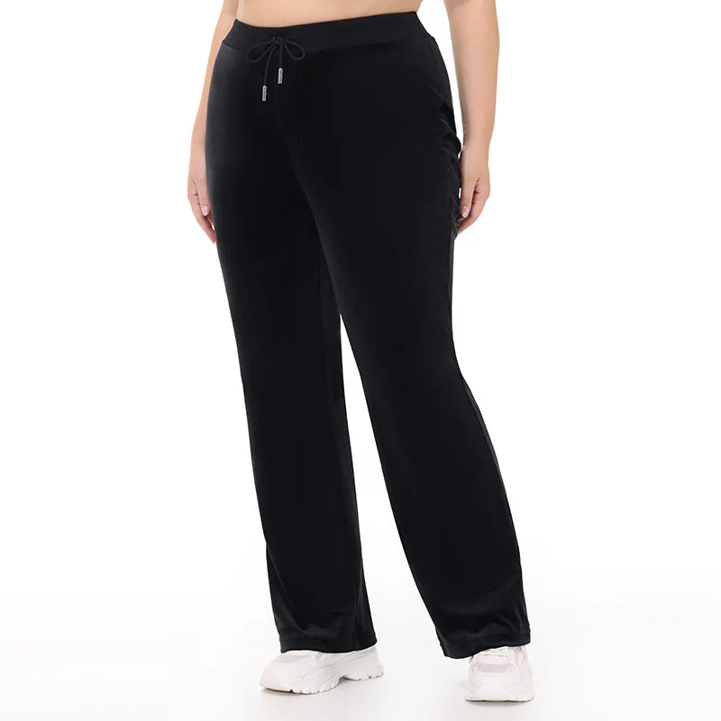 Plus-Size Technicolor Customizable Big Bling Velour Track Pants - Image 9